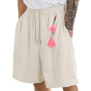 BERMUDA IN FELPA LATTE